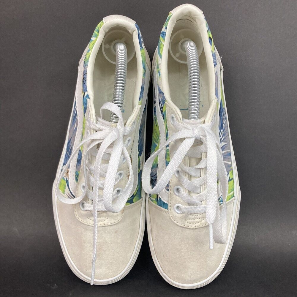 Vans OTW-Women's Sz 7.5-Ward Platform Paradise Floral -Off-White -Low Skate Shoe - Picture 4 of 10